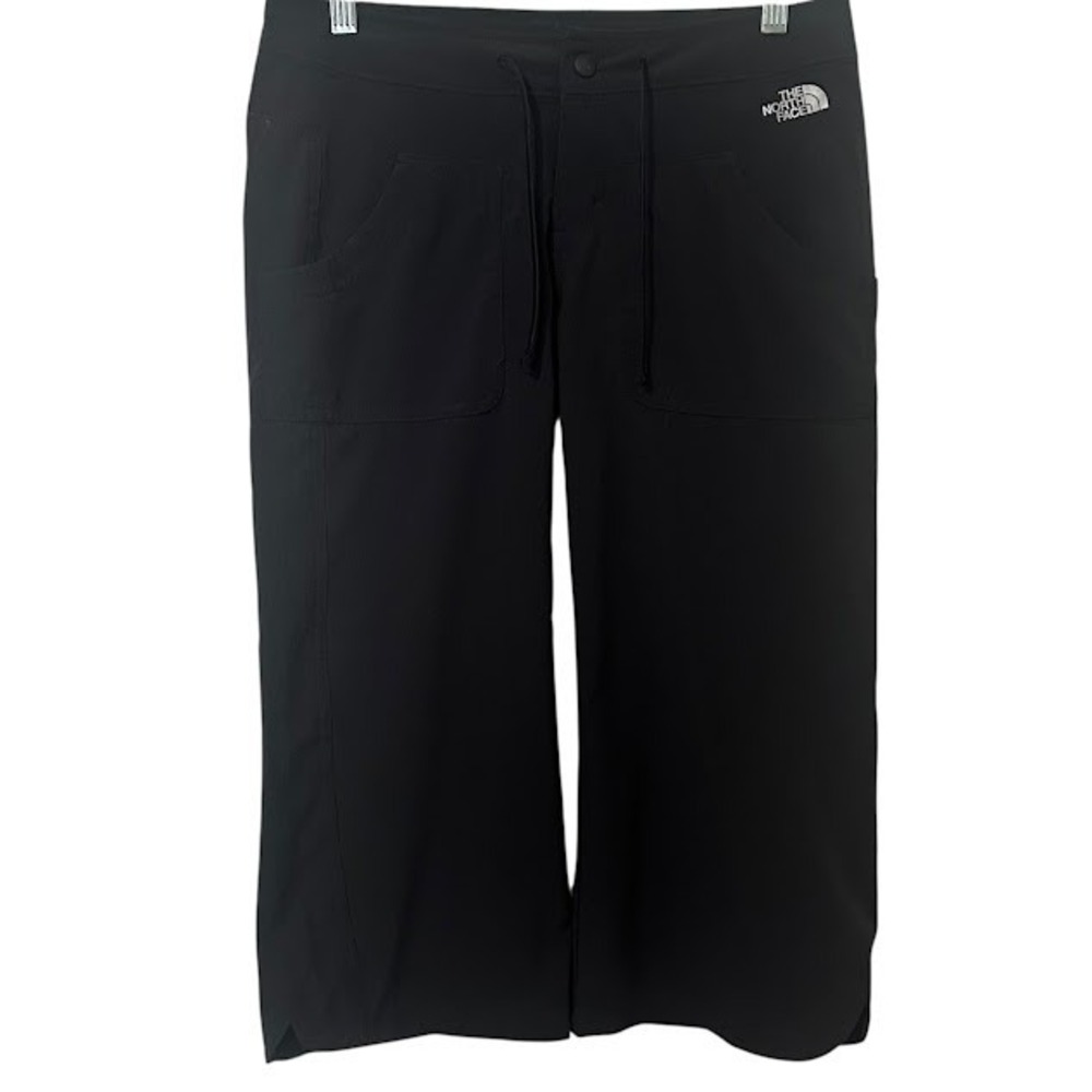 The North Face TNF‎ Apex Black Capri Drawstring Outdoor Hiking Pants Womens 4